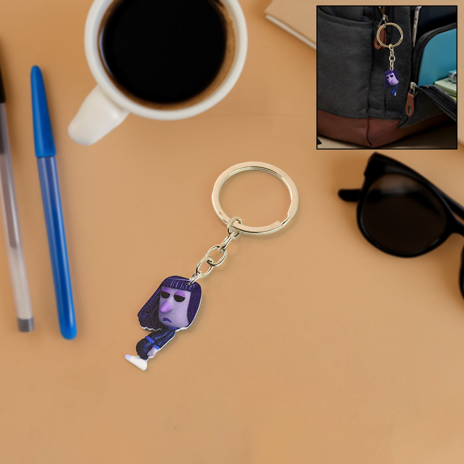 Mini Cartoon Character Keychain (1 Pc) Mini Cartoon Character Keychain (1 Pc)
